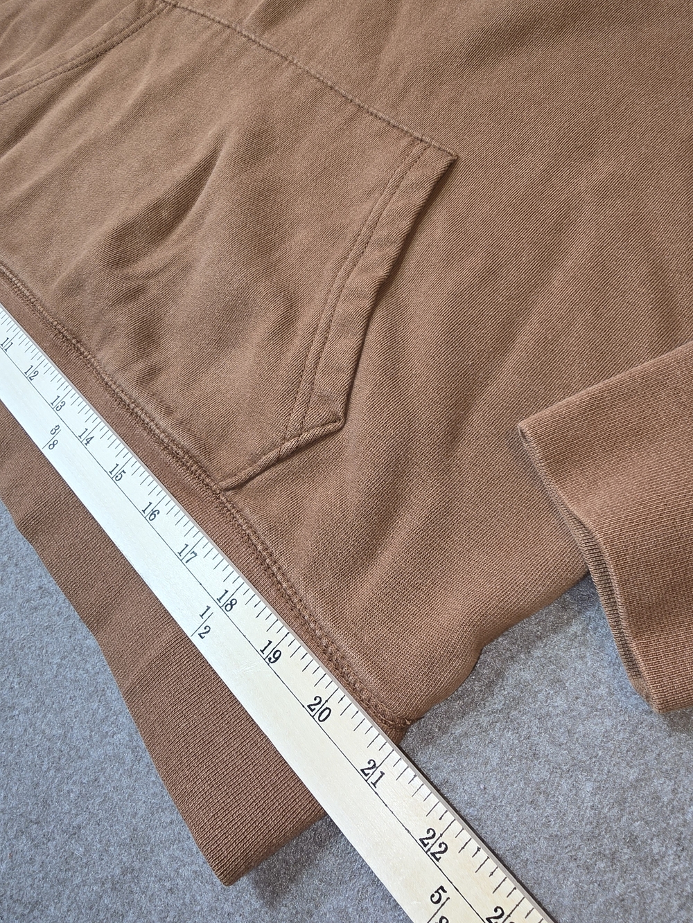 American Eagle Men's Brown Pullover Hoodie Y2K Large - Picture 7 of 11